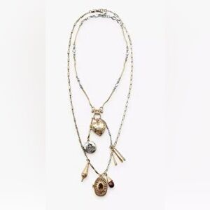 Zara 2-Pack Layered Box Charm Necklace